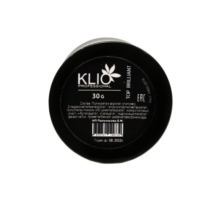 Топ Klio Professional Brilliant без липкого слоя с широким горлышком 30 ml