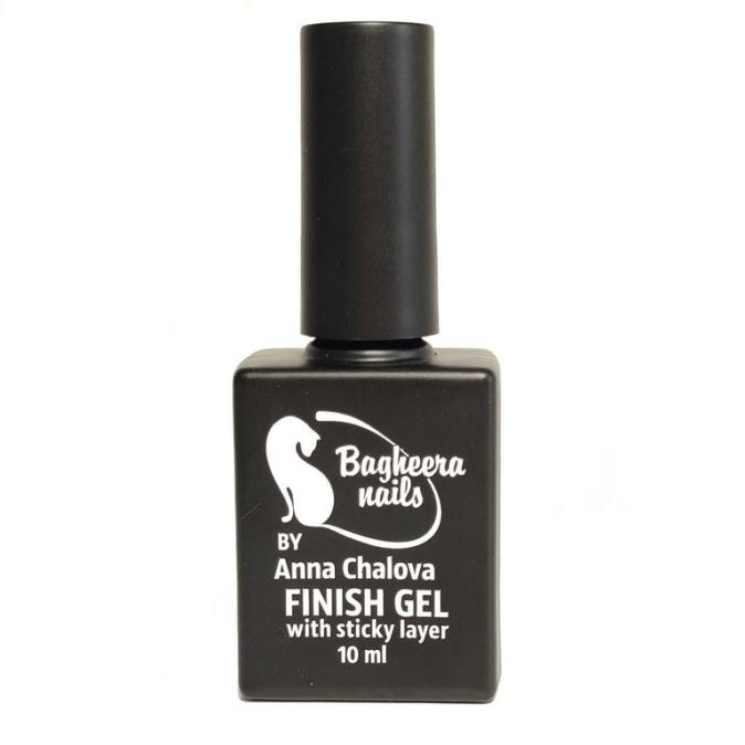 Топ с липким слоем Bagheera Nails B-3 Finish gel with sticky layer 10 ml