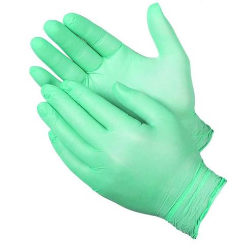 Перчатки нитриловые Benovy зеленые 50 пар размер XS