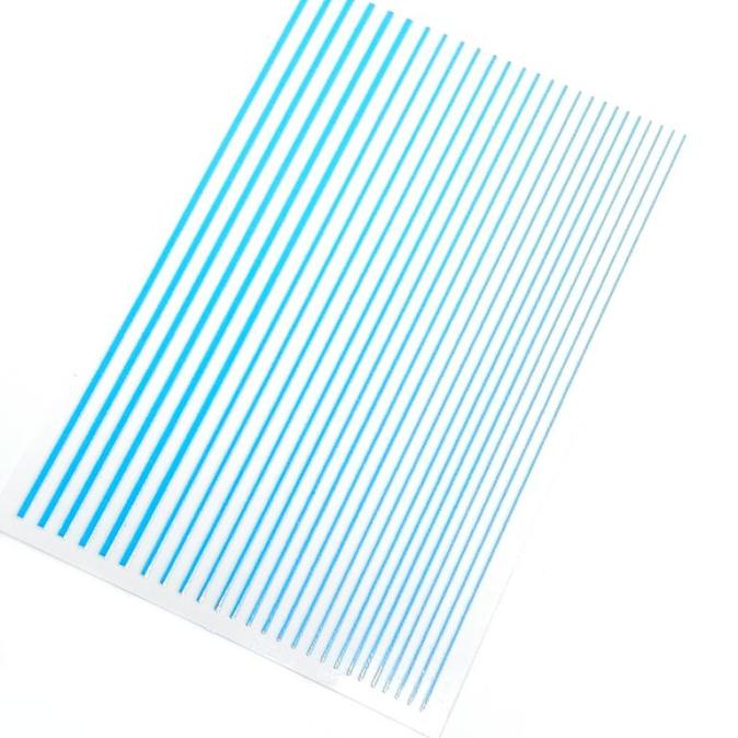 Полоски для дизайна 3d голубые
