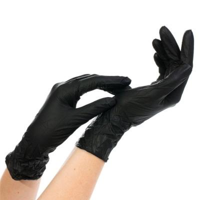 Перчатки нитриловые Benovy 50 пар черные размер M