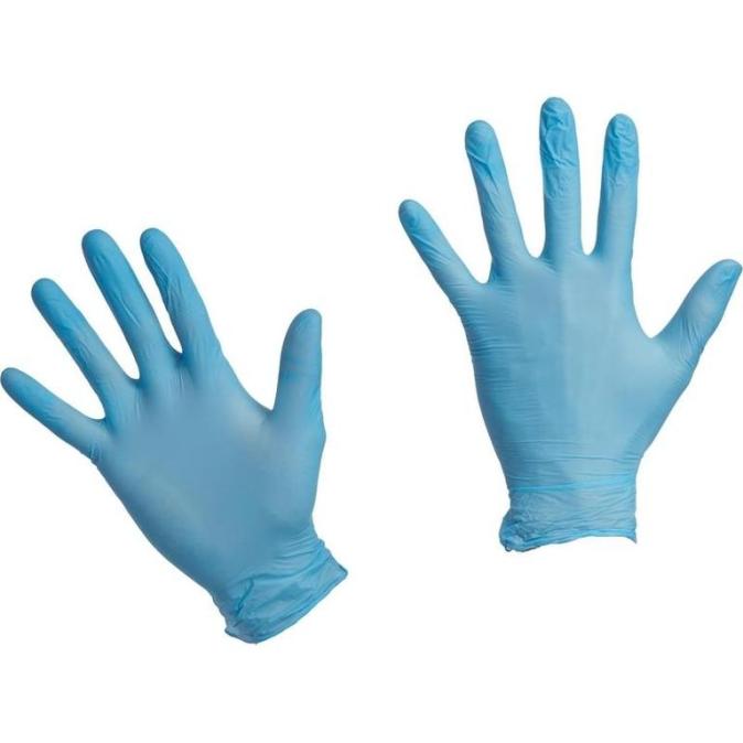 Перчатки нитриловые Benovy 50 пар голубые размер M