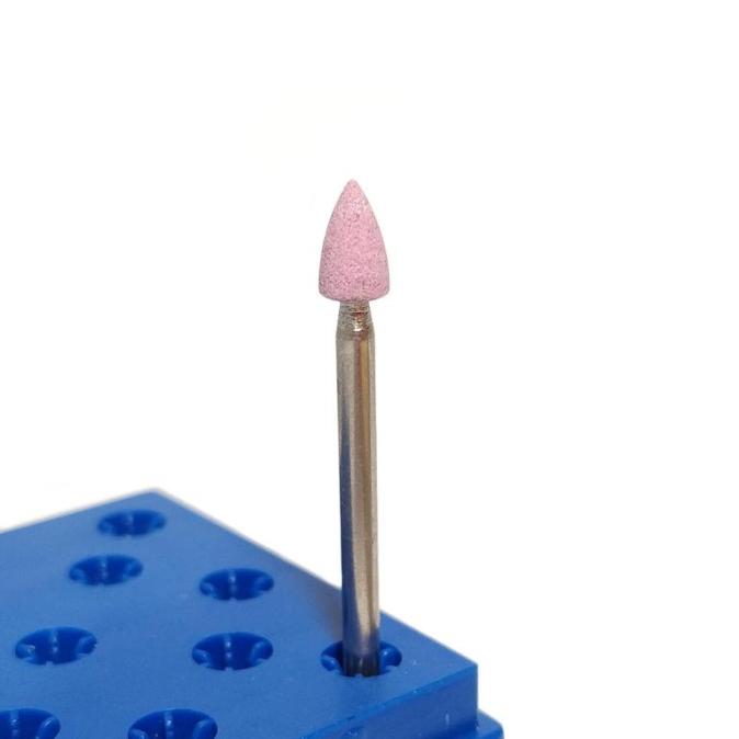 Фреза корундовая пуля розовая 4 мм длина 7 мм
