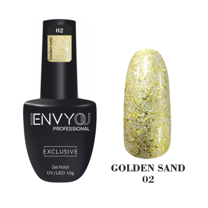 ENVY, Гель-лак Golden Sand №02, 10мл